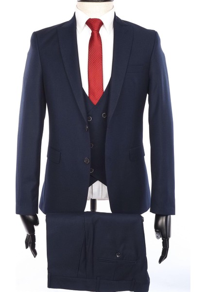 Slimfit Yelekli Drop 6 Takım-Koyulacivert fiyatları