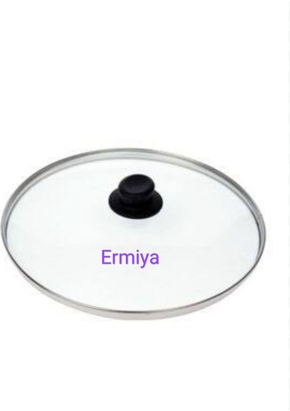 Tencere Tava Sahan Için Cam Kapak 26 cm Tepe Dahil