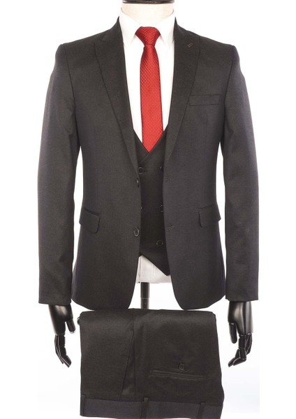 Slimfit Yelekli Drop 6 Takım-Koyukahve fiyatları