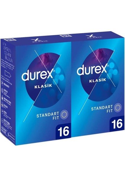 Klasik Prezervatif 16X2'LI