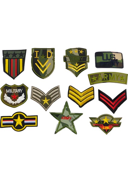 Ütü ile Yapışır Arma, Yama, Aplike, Patch Seti B44