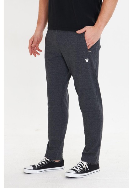 Erkek Polycotton Eşofman Altı Antrasit Melanj 5802-A