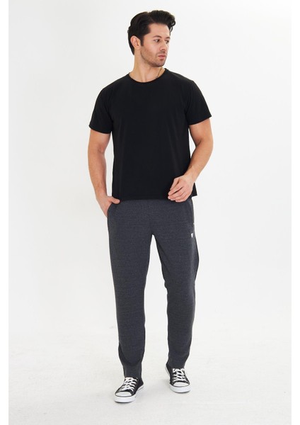 Erkek Polycotton Eşofman Altı Antrasit Melanj 5802-A