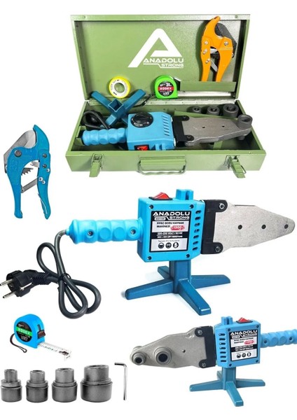 Anadolustrong Pprc 1300 Watt Boru Kaynak Büyük Makina Seti Plastik Boru Kaynak Makinesi