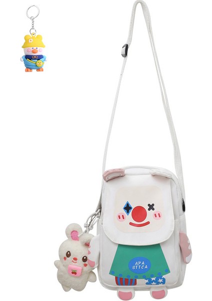Kadın Crossbody Çanta Kadın Çanta Tuval Çanta Moda Karikatür Moda Omuz Çantası (Yurt Dışından)