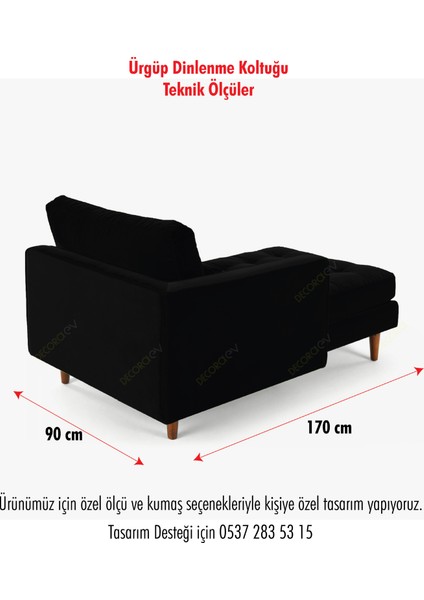 Ürgüp Dinlenme Koltuğu Puf Josefin Koltuk Kanepe Terapi Koltuğu Psikolog Koltuğu Rahat Kitap Okuma Koltuğu Siyah Sağ Kolçak indirimleri