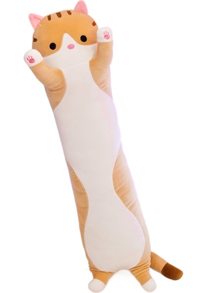 90CM Sevimli Yavru Kedi Uzun Peluş Yastık (Yurt Dışından)