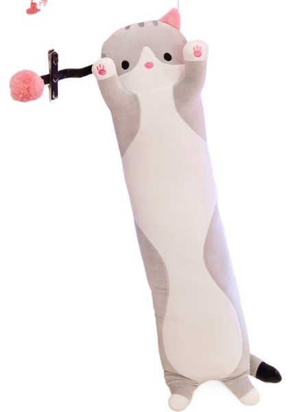 130CM Sevimli Yavru Kedi Uzun Peluş Yastık (Yurt Dışından)