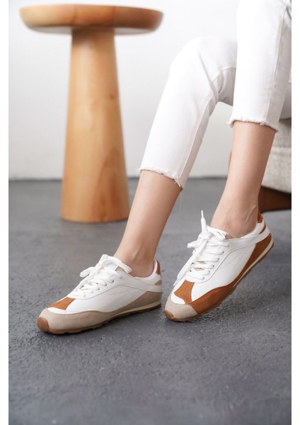 Kadın Boeno Spor Ayakkabı - Beyaz-Kahve modelleri
