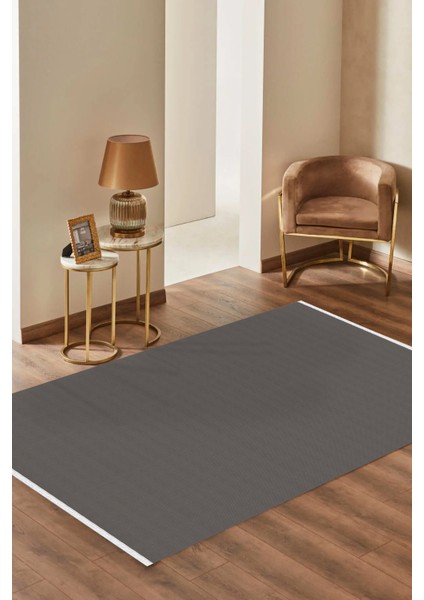 Nevv NV005 Antrasit Hav Toz Vermez Salon Mutfak Koridor Oturma Odası Yolluk Halı