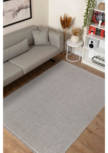 Ecoloop EC003 Bej Hav Toz Vermez Yumuşak Dokulu Salon Mutfak Koridor Oturma Odası Yolluk Halı