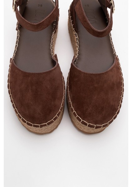 Viba Kahve Süet Kadın Hasır Dolgu Taban Sandalet fiyatları