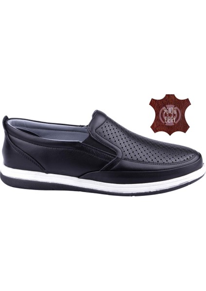 Hakiki Deri Ortopedik Delikli Erkek Günlük Ayakkabı 046 indirimleri