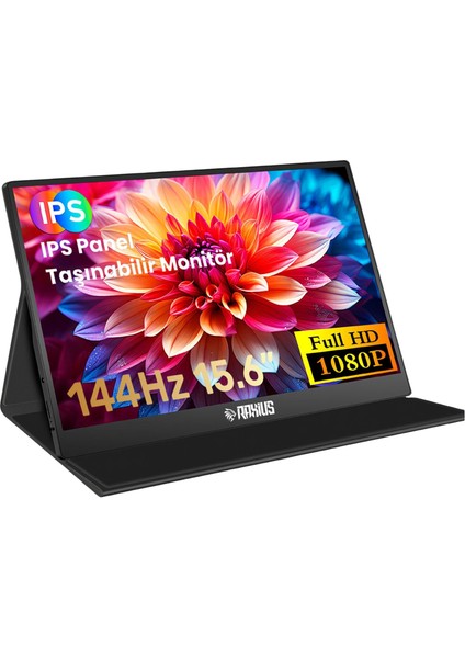 RXM6144 15.6" Fhd 5ms144Hz Type-C Telefon&oyun Konsolu Uyumlu Metal Kasa Taşınabilir Monitör