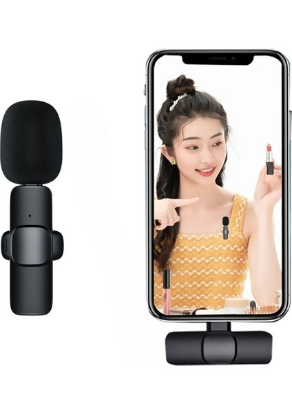 Ensiga Iphone Ios Uyumlu Kablosuz Yaka Mikrofonu Ses Arayüzü Mini Yaka Mikrofonu Çok Yönlü Mikrofon,klipsli