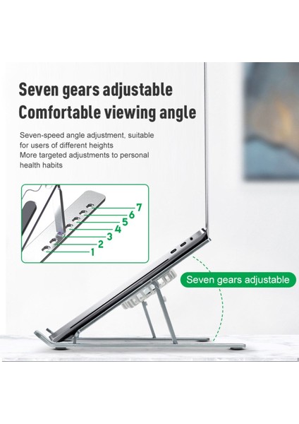 Ensiga Katlanabilir Bilgisayar Tablet Standı Alüminyum 7 Seviye Ayarlanabilir Dizüstü Soğutma Pedi Fan fiyatları