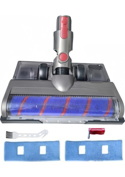 Dyson V7 V8 V10 V11 V15 Elektrikli Süpürge Aparatı Yumuşak Silindir Fırça Başlığı LED Toz Işıkları Su Tankı ve Paspas Pedleri (Yurt Dışından)