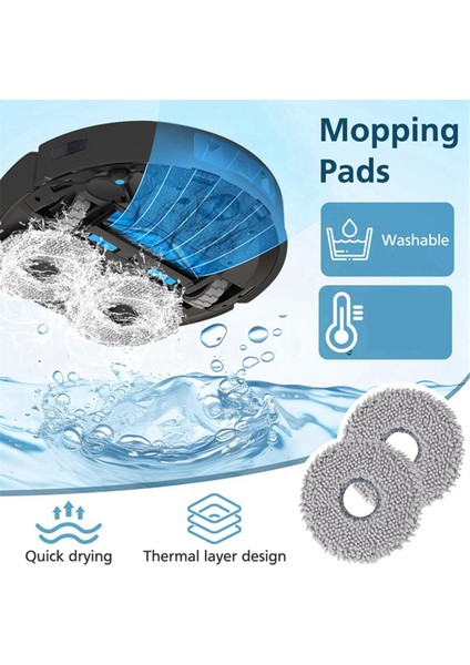 Ecovacs Sweeper X5 Pro Ana Yan Fırça Bulaşık Bezi Toz Torbası Filtre Elektrikli Süpürge Aksesuarları (Yurt Dışından)