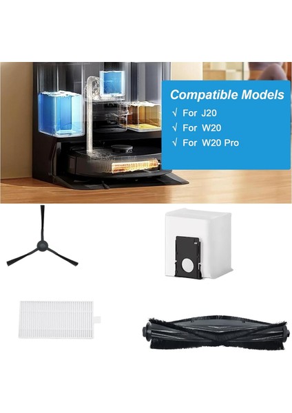 Eureka J20 Için, Midea W20 W20 Pro Robot Süpürge Ana Yan Fırça Hepa Filtre Paspas Bezi Toz Torbaları Aksesuarları (Yurt Dışından) fiyatları