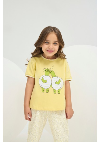 8825 Kız Ç. Baskılı Pijama Takım modelleri