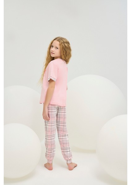 8849 Kız Ç. Baskılı Pijama Takım