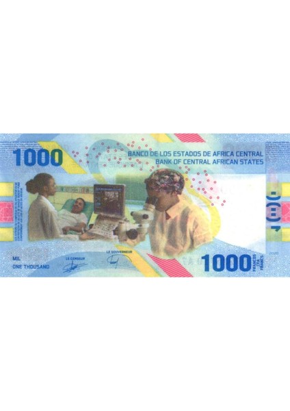 Merkezi Afrika 2020 Yılı 1000 Francs Çil " Hibrit Para " (Unc) Koleksiyon Para fiyatları
