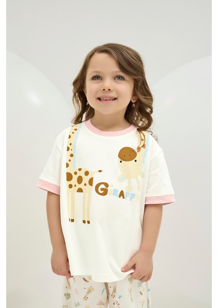 8863 Kız Ç. Baskılı Pijama Takım fırsatları