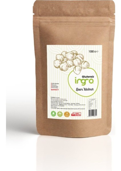 Glutensiz Yerli Nohut Sarı 98 1000 g