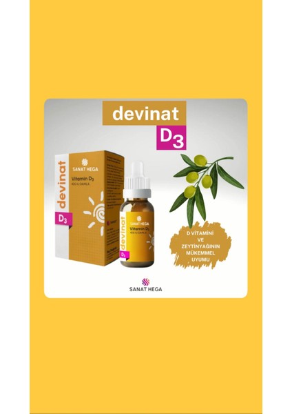 Devinat Vitamin D3 400 Iu Damla 20 ml fiyatları