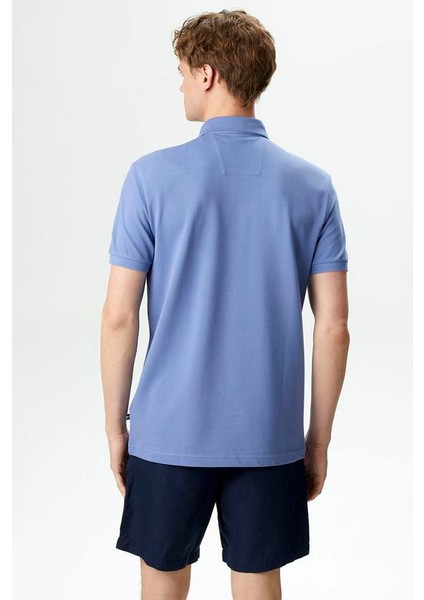 Erkek Slim Fit Polo T-Shirt - Mavi fiyatları
