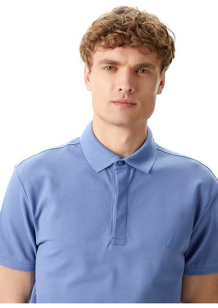 Erkek Slim Fit Polo T-Shirt - Mavi modelleri