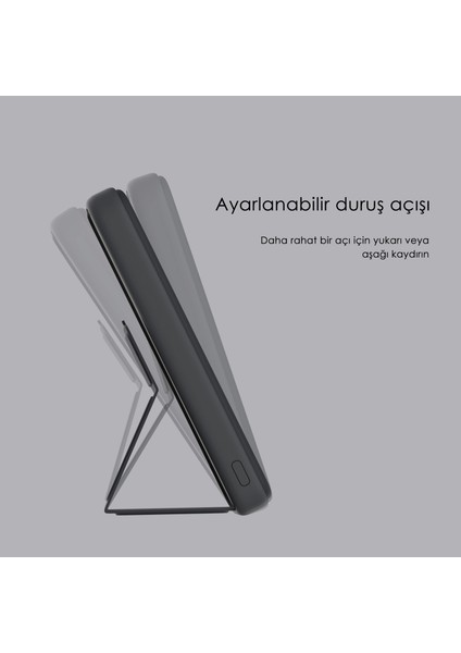 Magsafe Powerbank 7000MAH 20W Hızlı Şarj Standlı ve Taşınabilir Apple iPhone ve Android Uyumlu