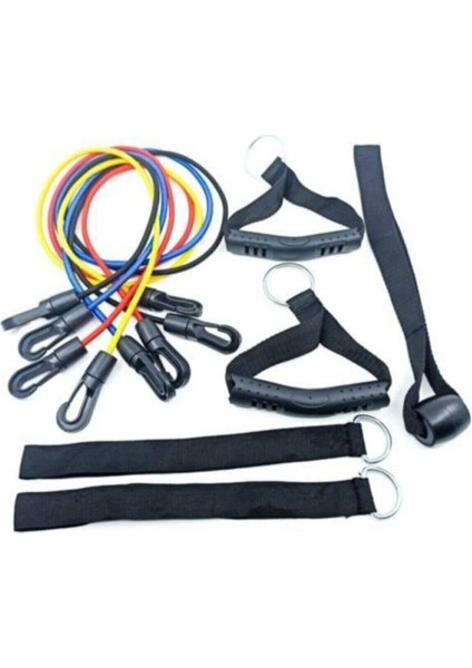 Power Band Set Direnç Lastiği Seti Kas Geliştirici Pilates Ipi