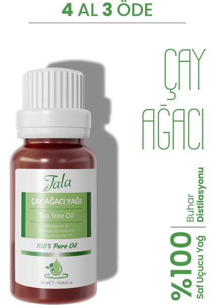 Çay Ağacı Yağı Saf ve Doğal Çay Ağacı Uçucu Yağı 10 Ml