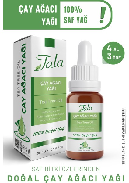 Çay Ağacı Yağı Saf ve Doğal Çay Ağacı Uçucu Yağı 10 Ml