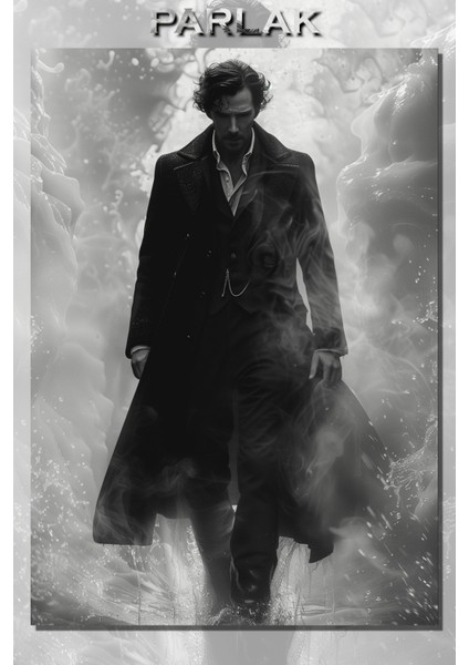 Sherlock Holmes Benedict Cumberbatch Dizi Poster-Duvar Kağıdı Yüksek Kalite