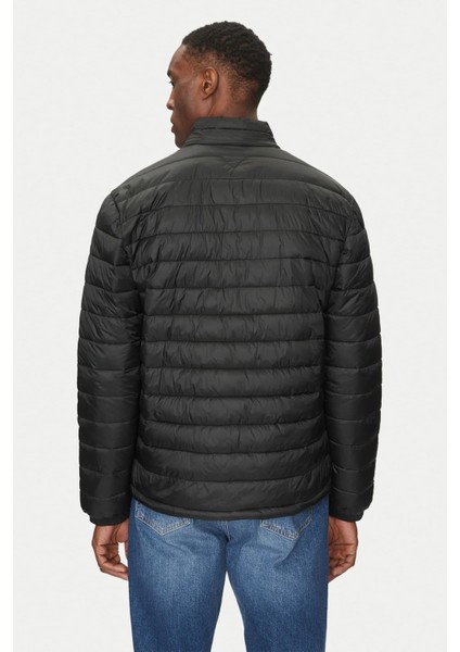 Erkek Gj Hooded Puffer Şişme Mont - Siyah fiyatları