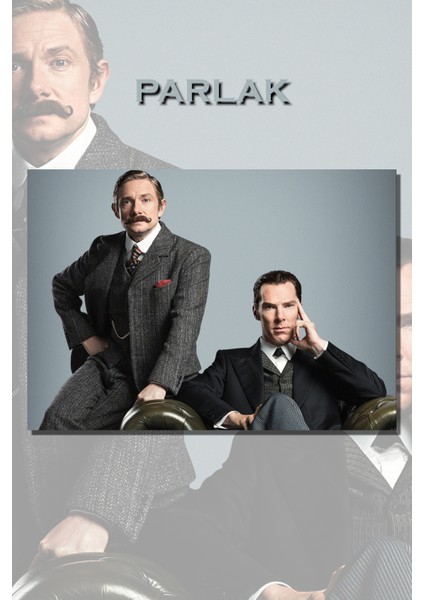 Sherlock Holmes Benedict Cumberbatch Dizi Poster-Duvar Kağıdı Yüksek Kalite