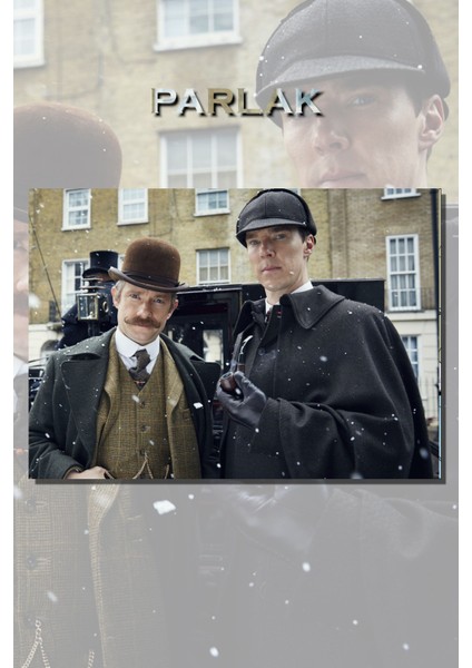Sherlock Holmes Benedict Cumberbatch Dizi Poster-Duvar Kağıdı Yüksek Kalite