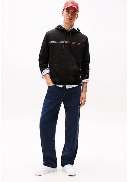 Erkek Tjm Kapüşonlu Sweatshirt - Siyah fiyatları