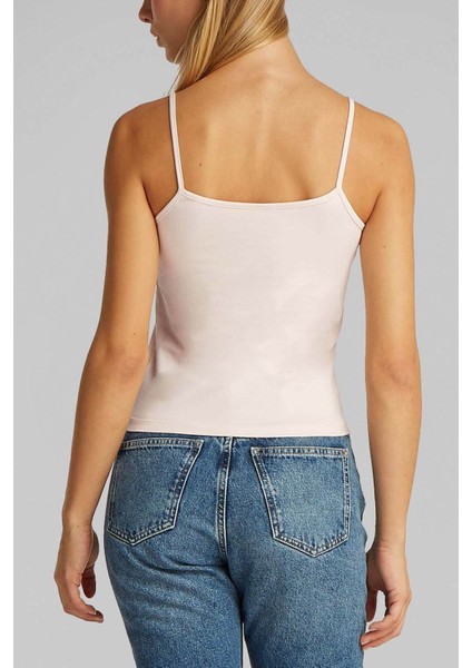 Kadın Ck Monologo Strappy T-Shirt - Pembe