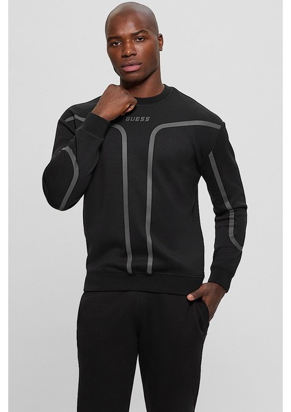 Erkek Falkor Sweatshirt - Siyah