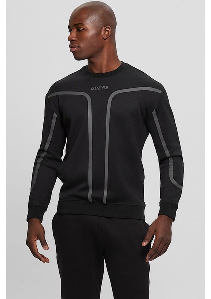 Erkek Falkor Sweatshirt - Siyah