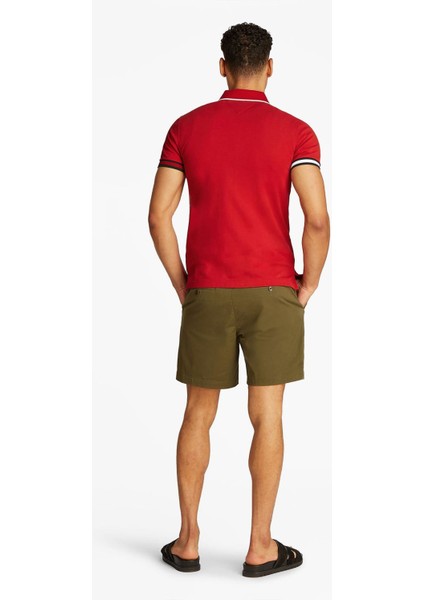 Erkek Th Slim Fit Polo T-Shirt - Kırmızı modelleri