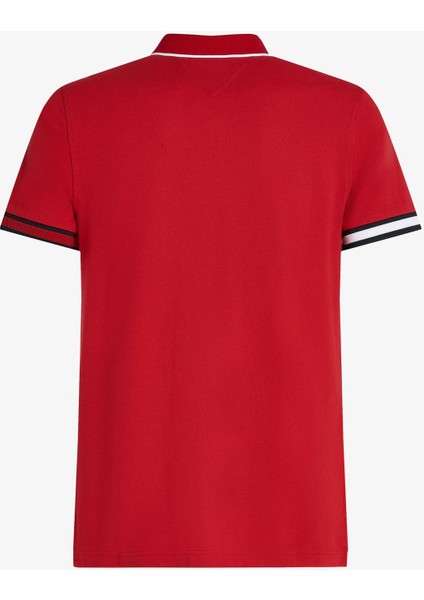 Erkek Th Slim Fit Polo T-Shirt - Kırmızı indirimleri
