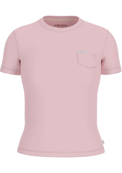 Kadın Gj Ss Slim T-Shirt - Pembe