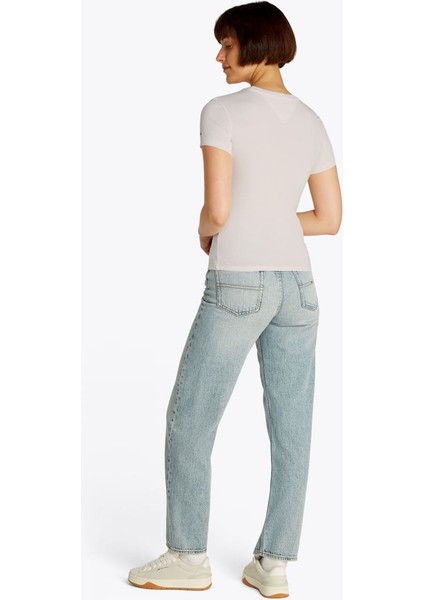 Kadın Tjw Slim T-Shirt - Krem modelleri