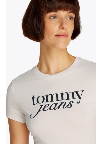 Kadın Tjw Slim T-Shirt - Krem fırsatları