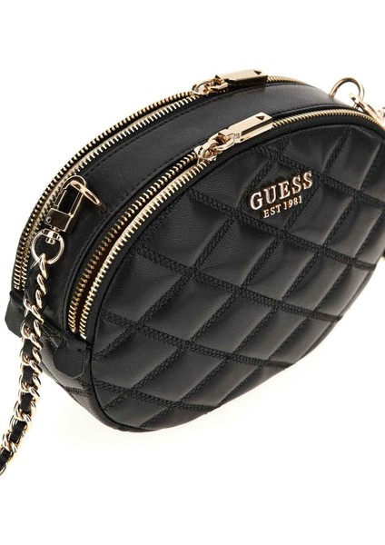 Kadın Tamsin Double Zip Çapraz Çanta - Siyah fiyatları