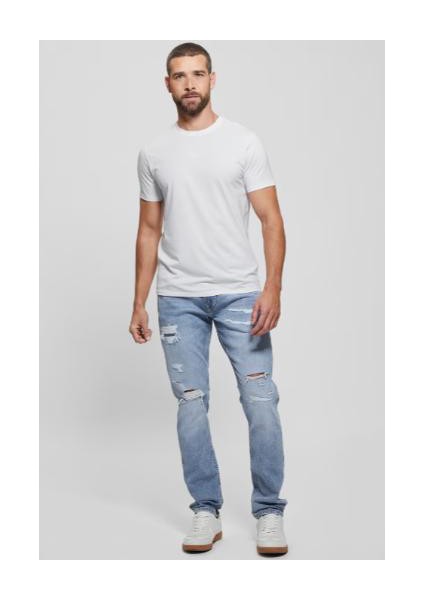 Erkek Pima T-Shirt - Beyaz modelleri